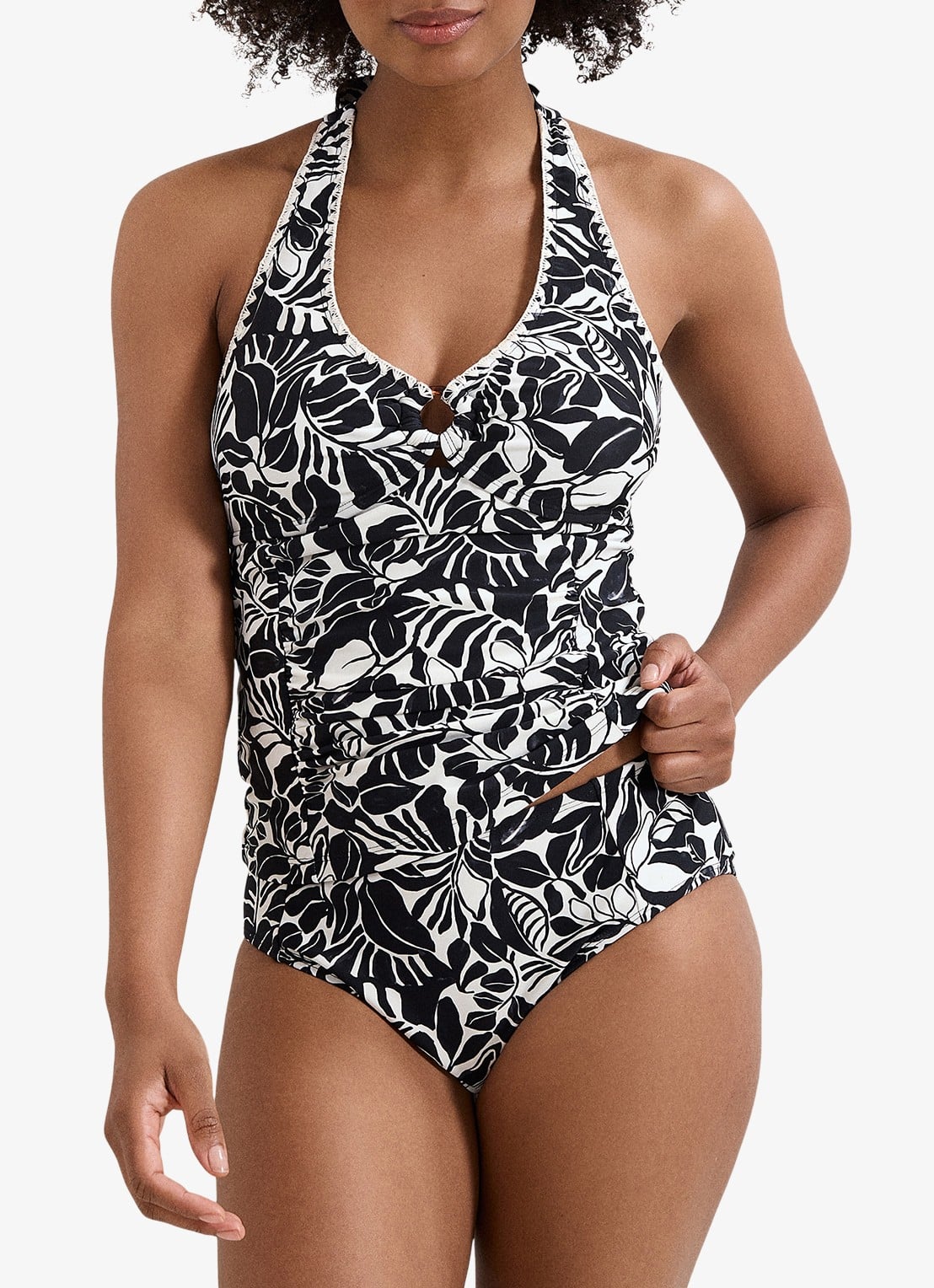 Phase Eight Hipster bikinislip met print - detail 4 zwart