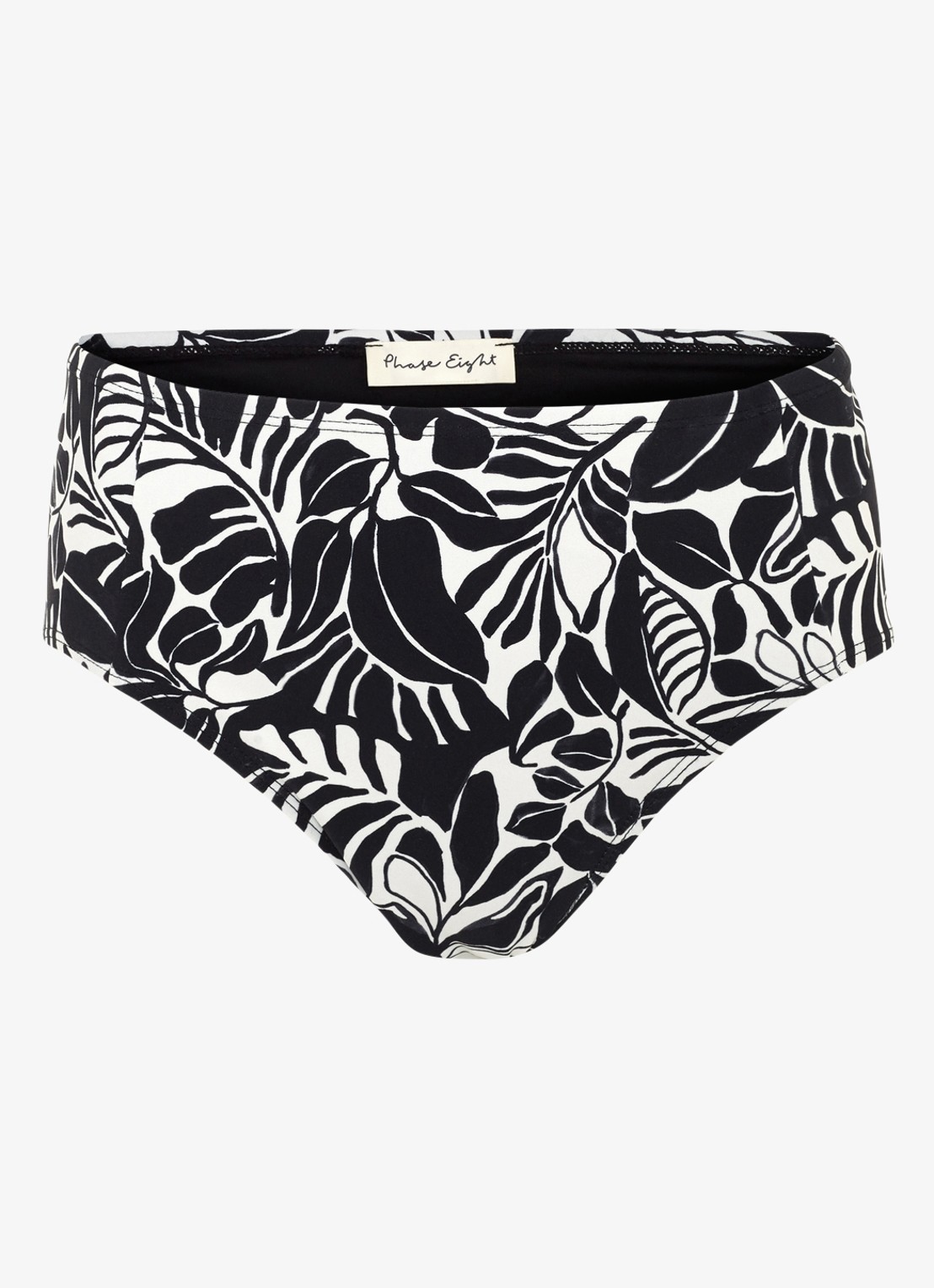 Phase Eight Hipster bikinislip met print - voorkant zwart