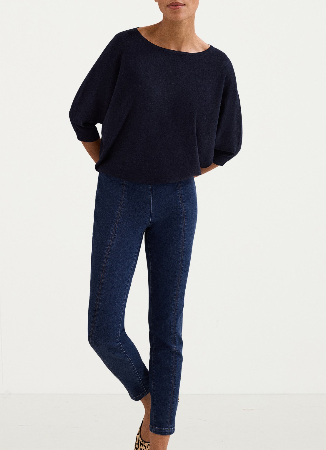 Phase Eight Immie skinny jeans met donkere wassing - detail 5 indigo