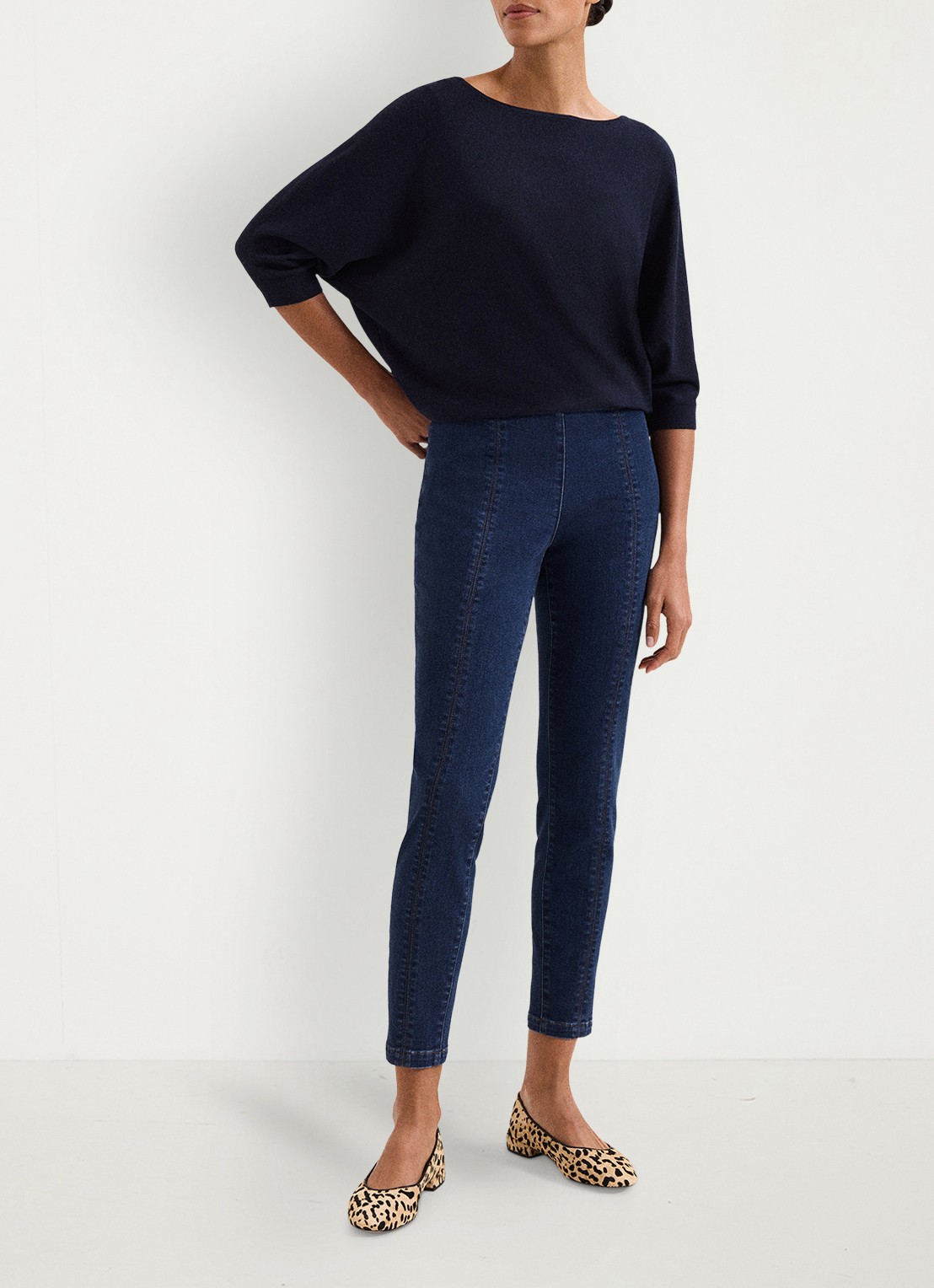Phase Eight Immie skinny jeans met donkere wassing - voorkant 2 indigo
