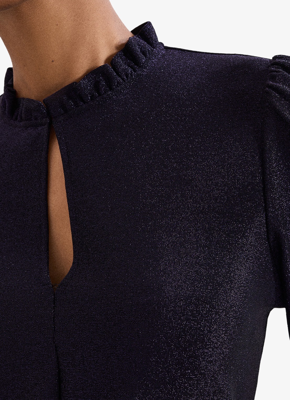 Phase Eight Imogen top met lurex - detail 3 paars
