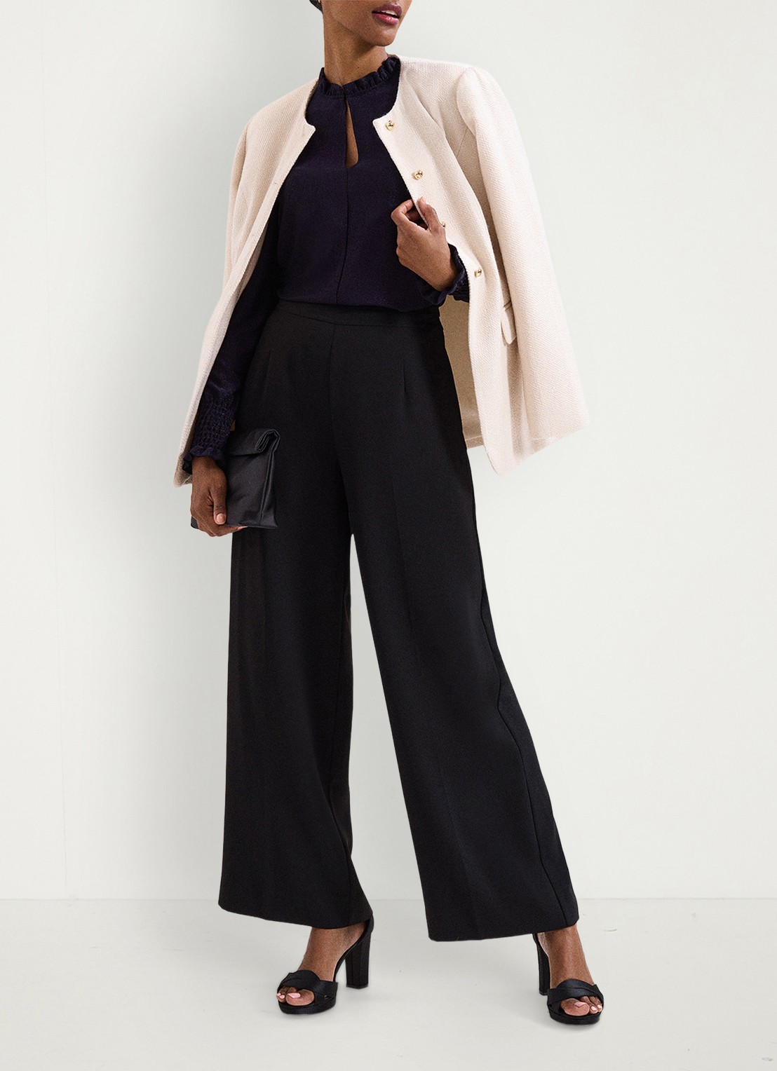 Phase Eight Imogen top met lurex - detail 5 paars