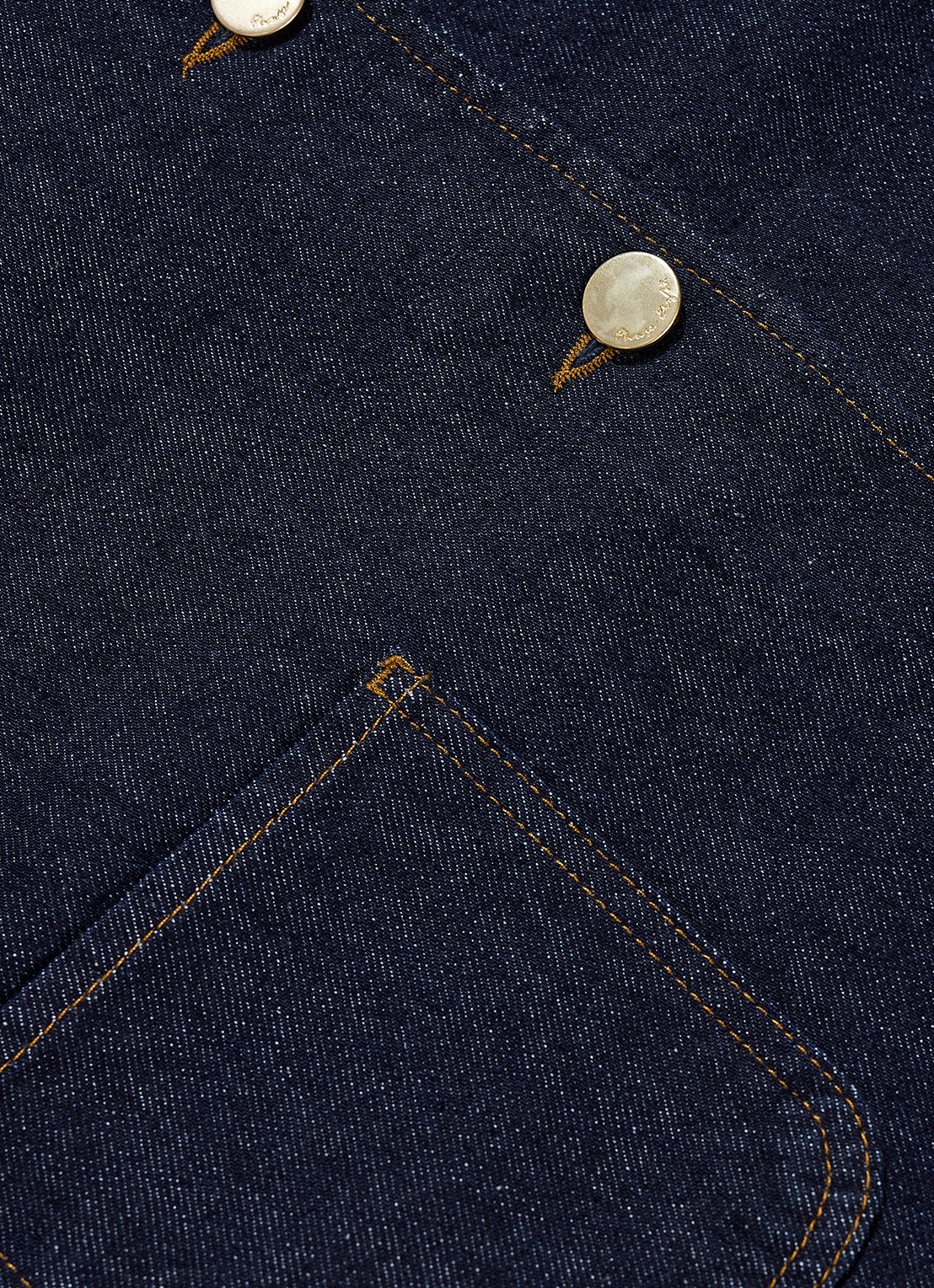 Phase Eight Indira spijkerjas met opgestikte zakken - detail 7 indigo