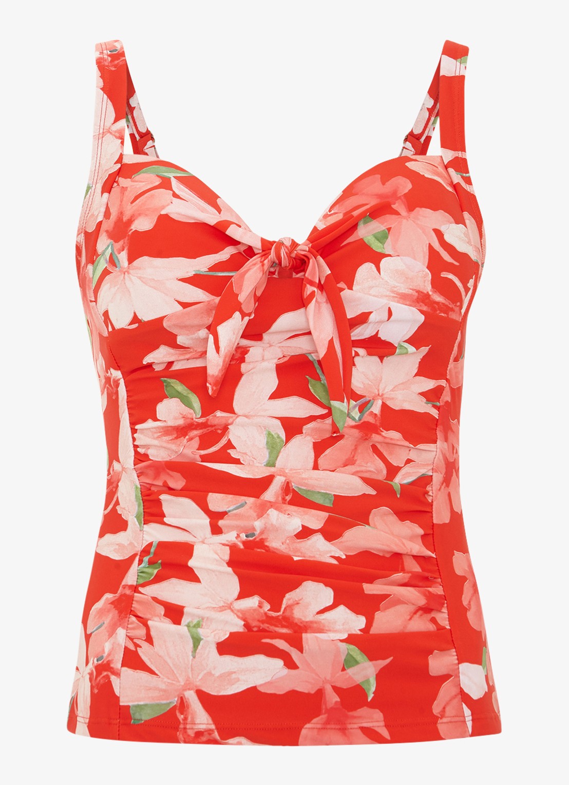 Phase Eight Iris bikinitop met bloemenprint - voorkant rood