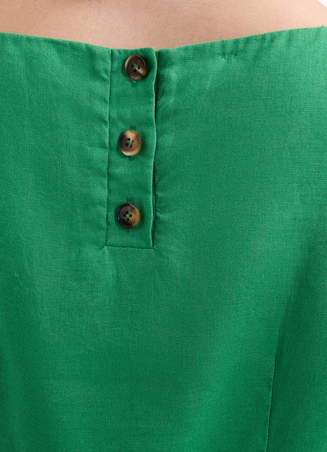 Phase Eight Isabelle top met peplum - detail 5 groen