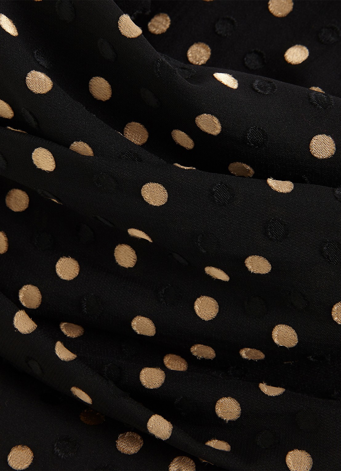 Phase Eight Jacey tuniek met stippenprint - detail 6 zwart