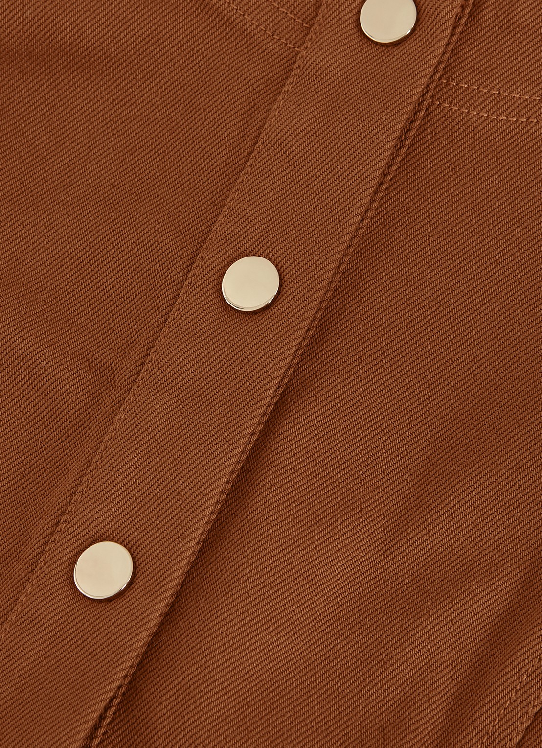 Phase Eight Janah mouwloze mini jurk van katoen - detail 7 roestbruin