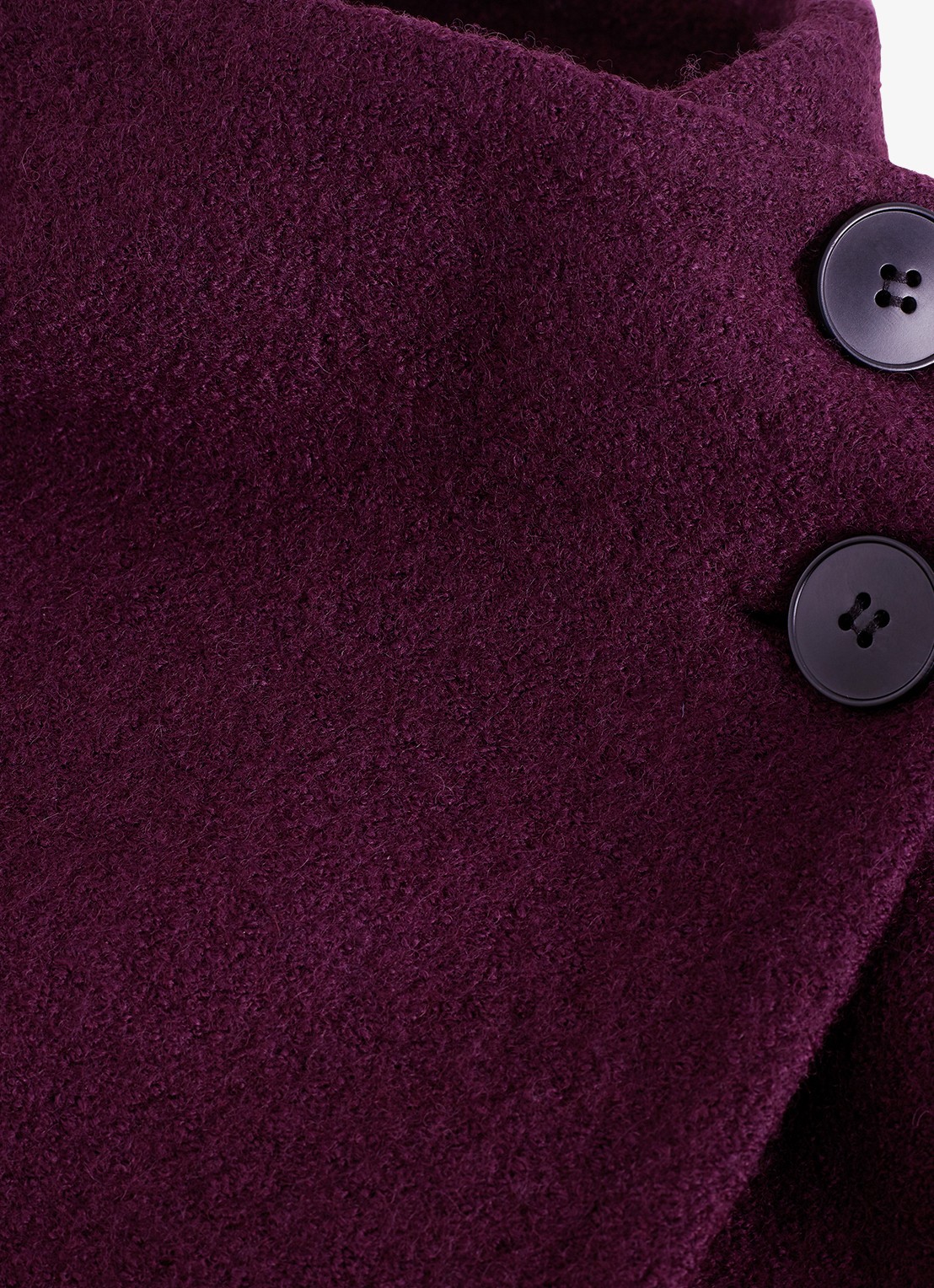 Phase Eight Jennifer gebreide jas in wolblend - detail 7 paars