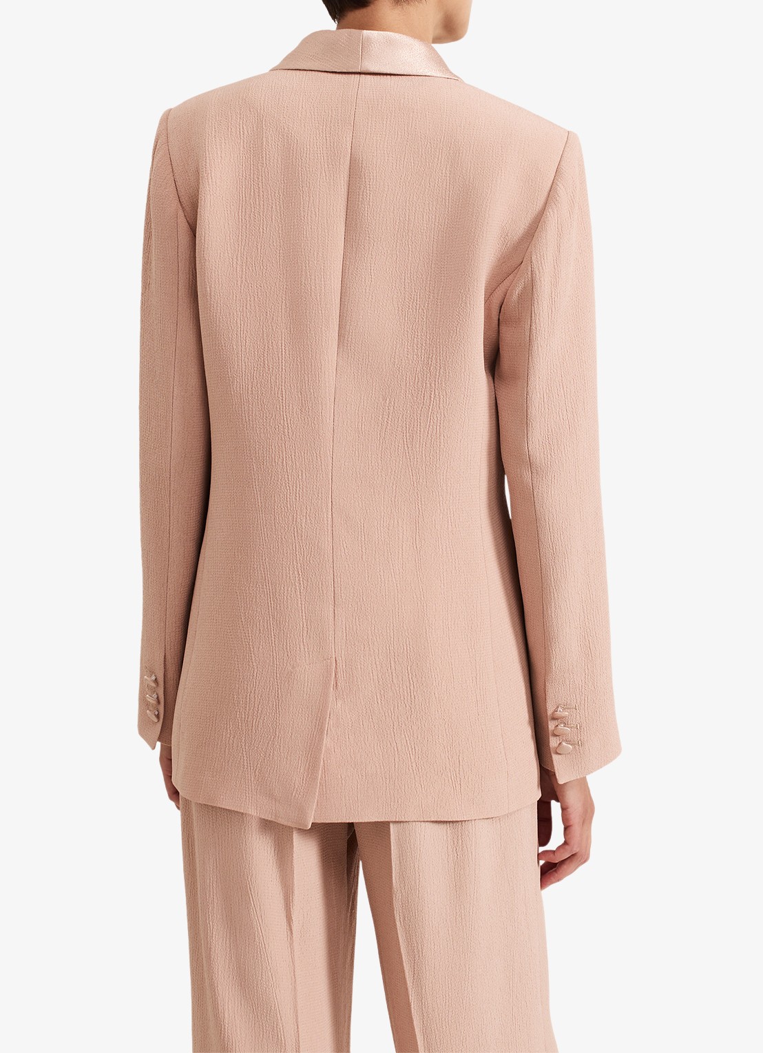 Phase Eight Jorja blazer met structuur - achterkant 7 oudroze