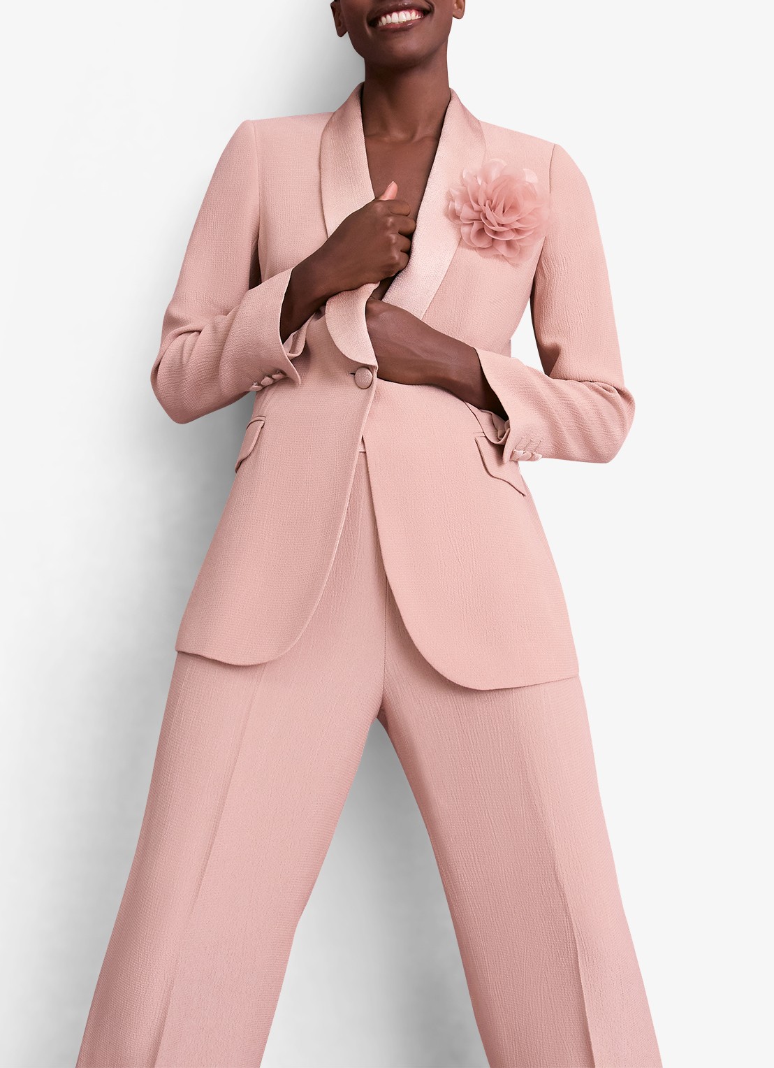 Phase Eight Jorja blazer met structuur - detail 4 oudroze