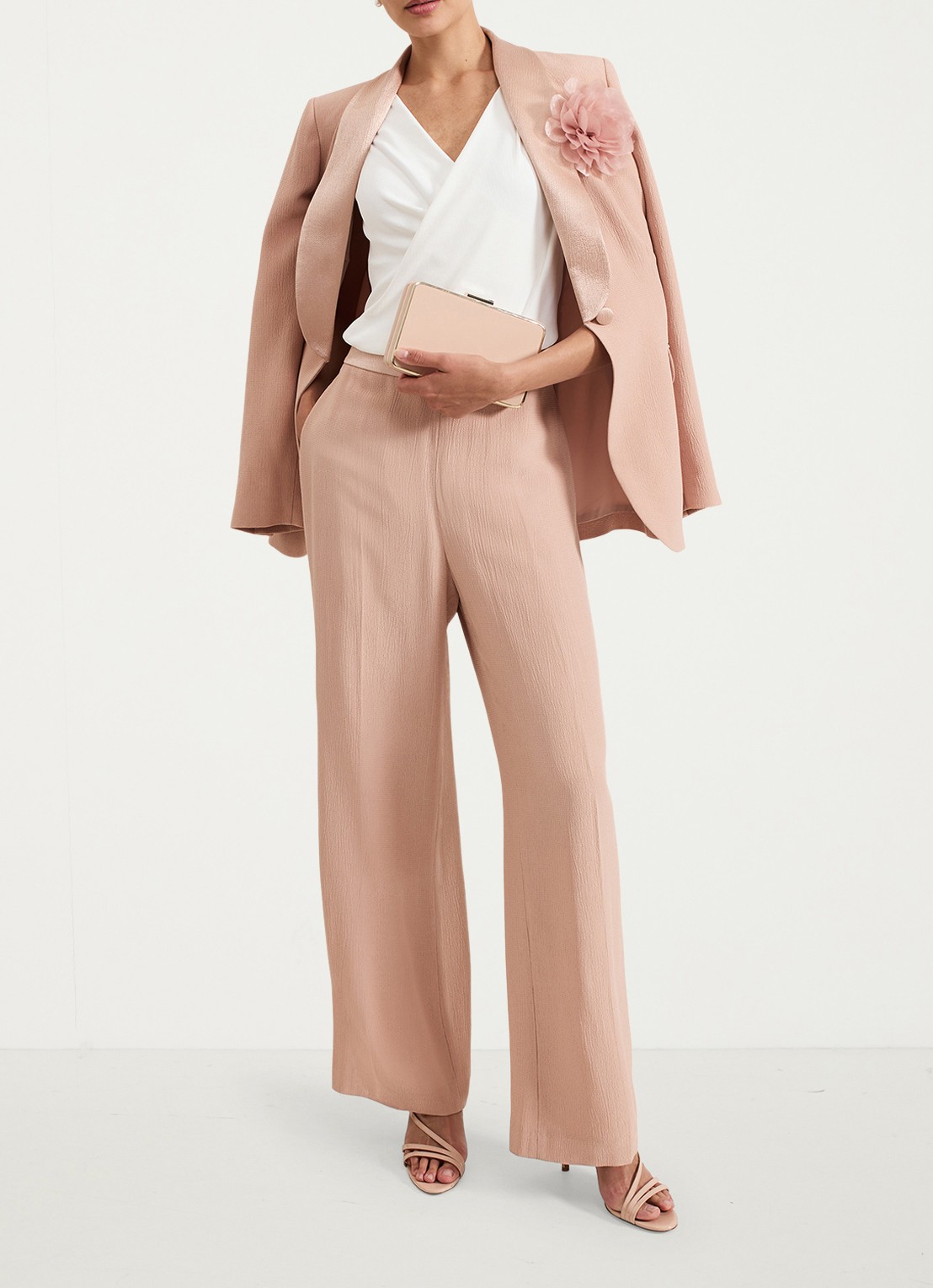 Phase Eight Jorja blazer met structuur - detail 6 oudroze
