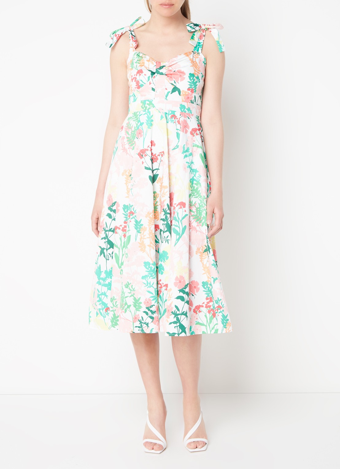 Phase Eight Joyce midi jurk met print - detail 4 groen