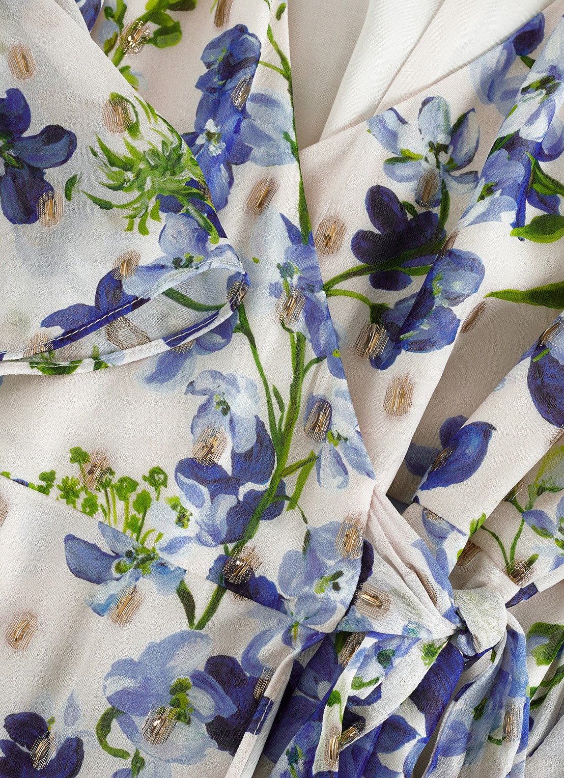 Phase Eight Juliette midi tuniekjurk met bloemenprint - detail 8 blauw