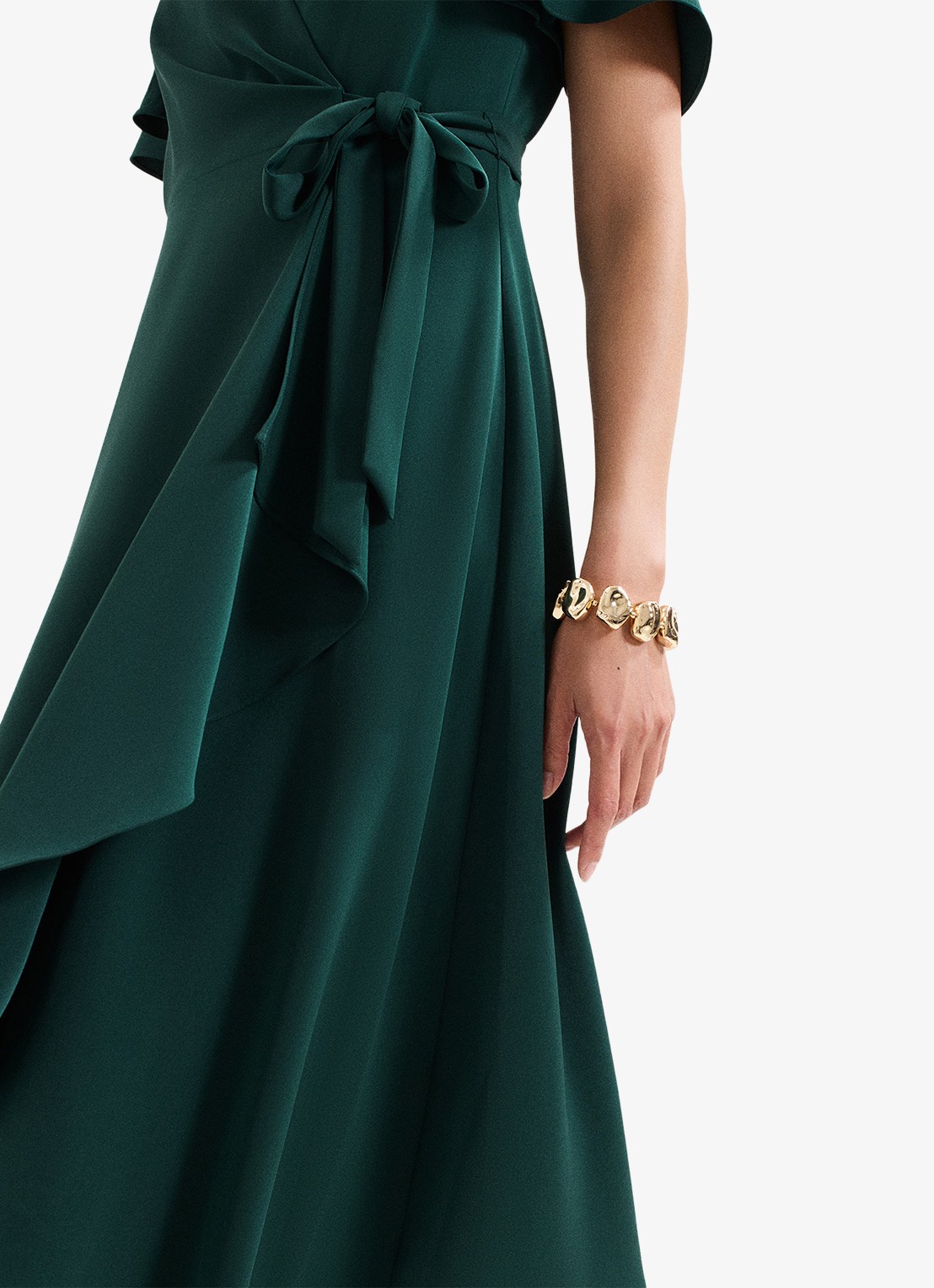 Phase Eight Julissa midi jurk met bloemenprint - detail 5 groen