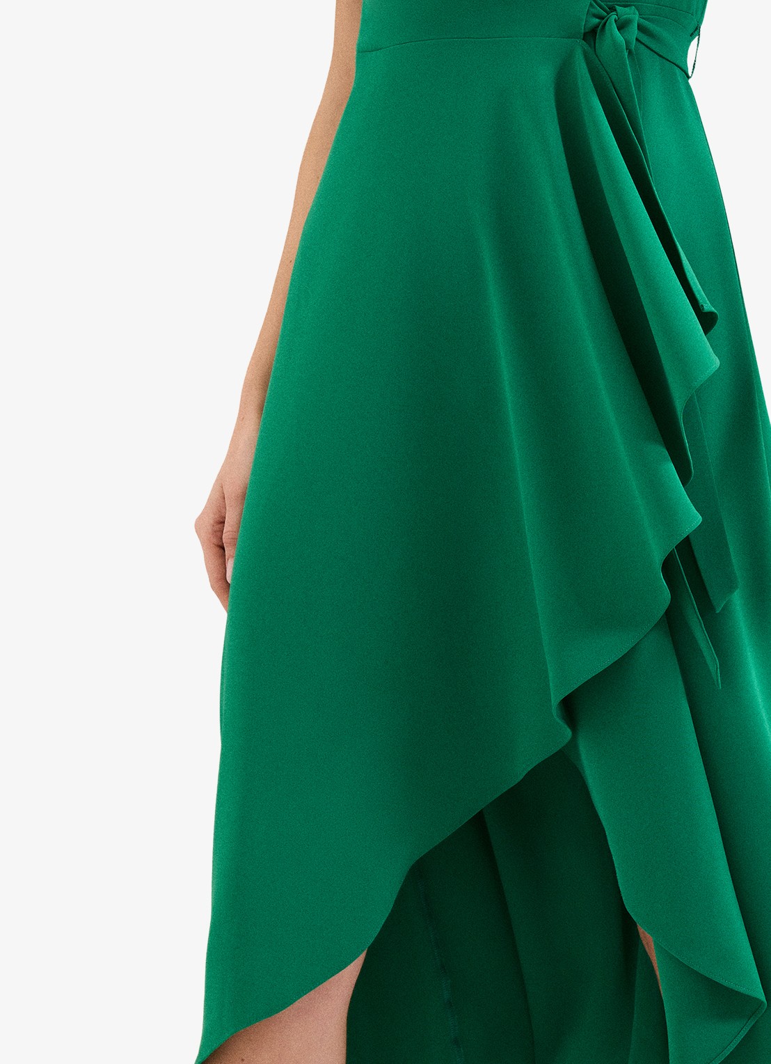 Phase Eight Julissa midi wikkeljurk met strikceintuur - detail 3 groen