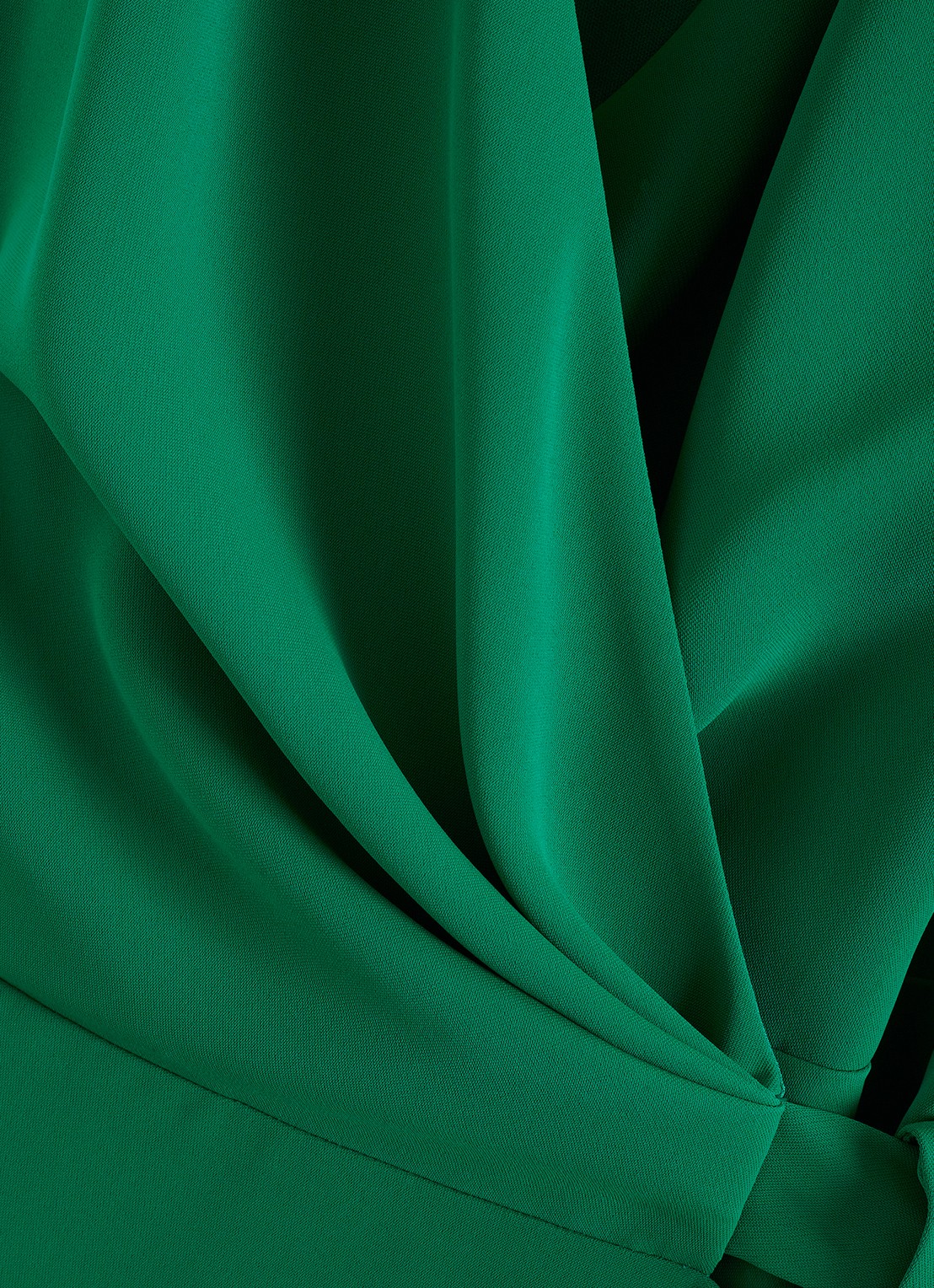 Phase Eight Julissa midi wikkeljurk met strikceintuur - detail 5 groen