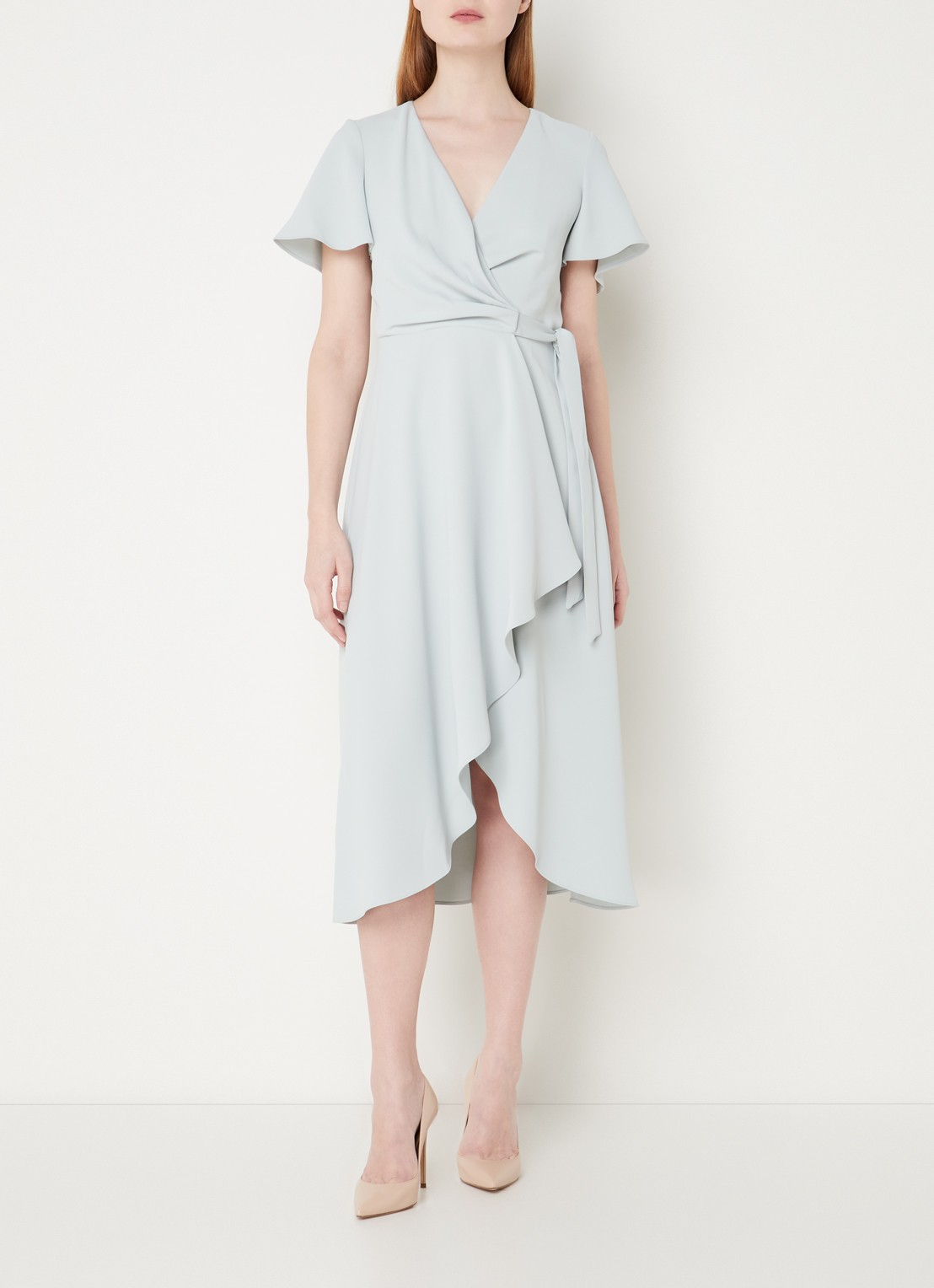 Phase Eight Julissa Wrap Dress Eau De Nil - detail 4 mint