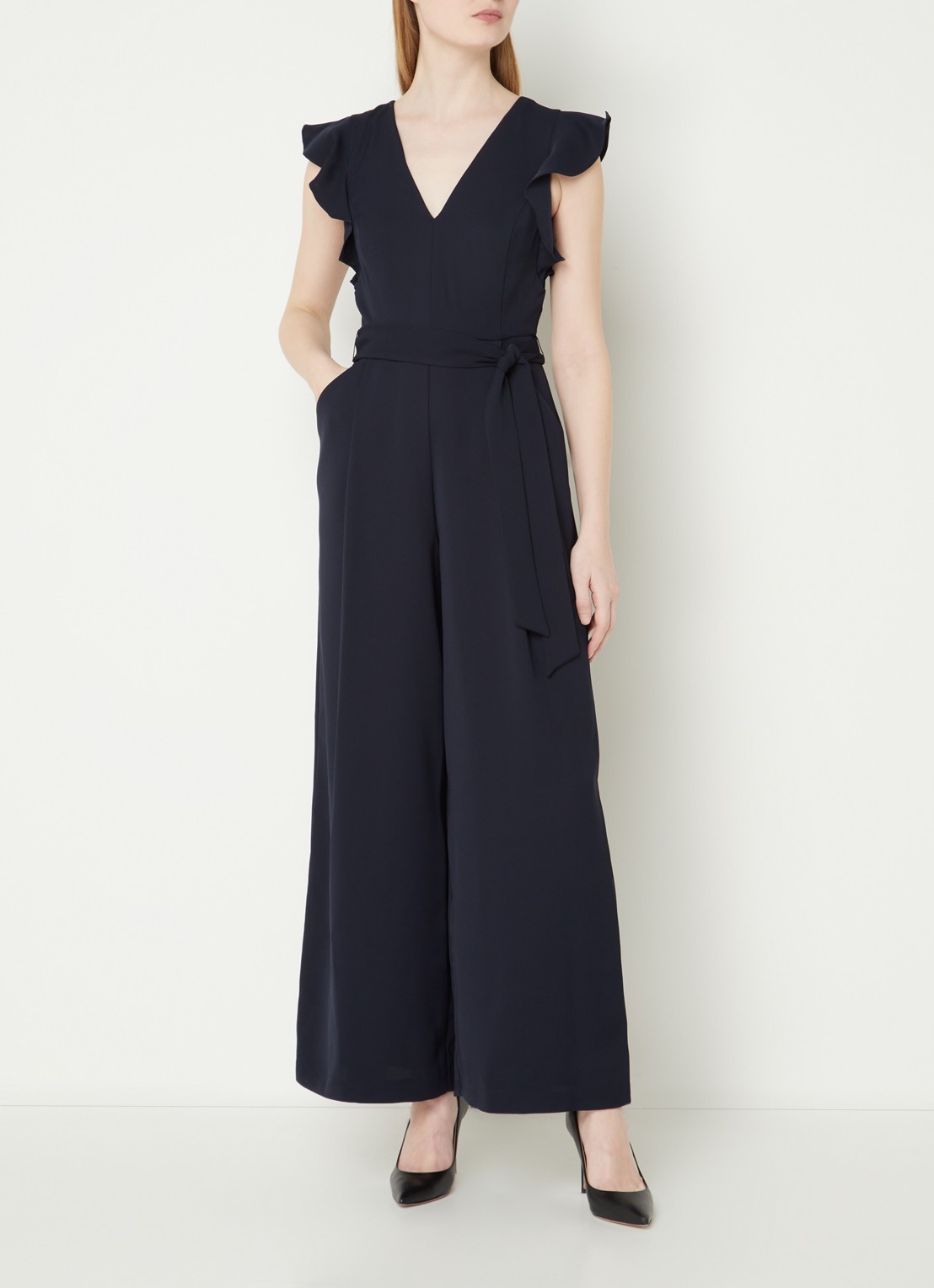 Phase Eight Kallie Jumpsuit Navy 08 - detail 4 aquablauw