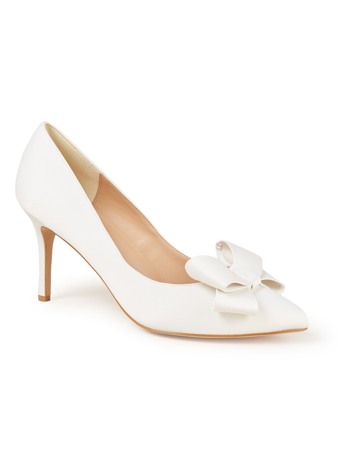 Phase Eight Kara pump met strikdetail - voorkant 4 ivoor