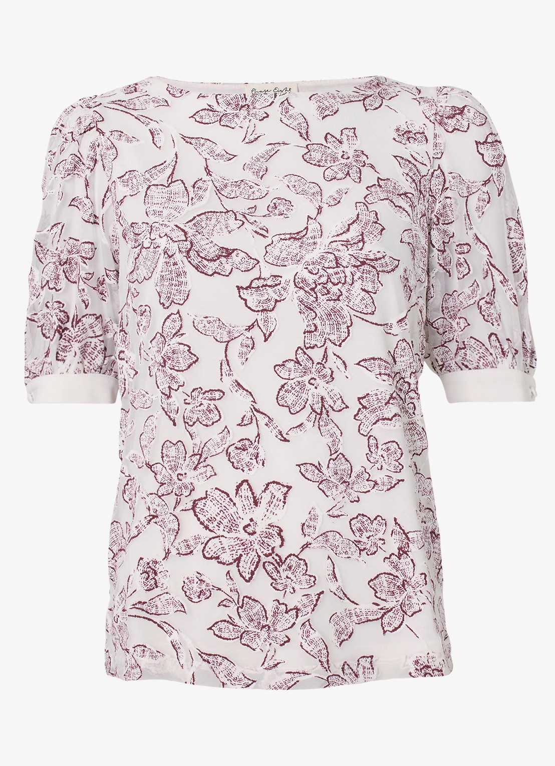 Phase Eight Kelly top met bloemenprint - voorkant wit