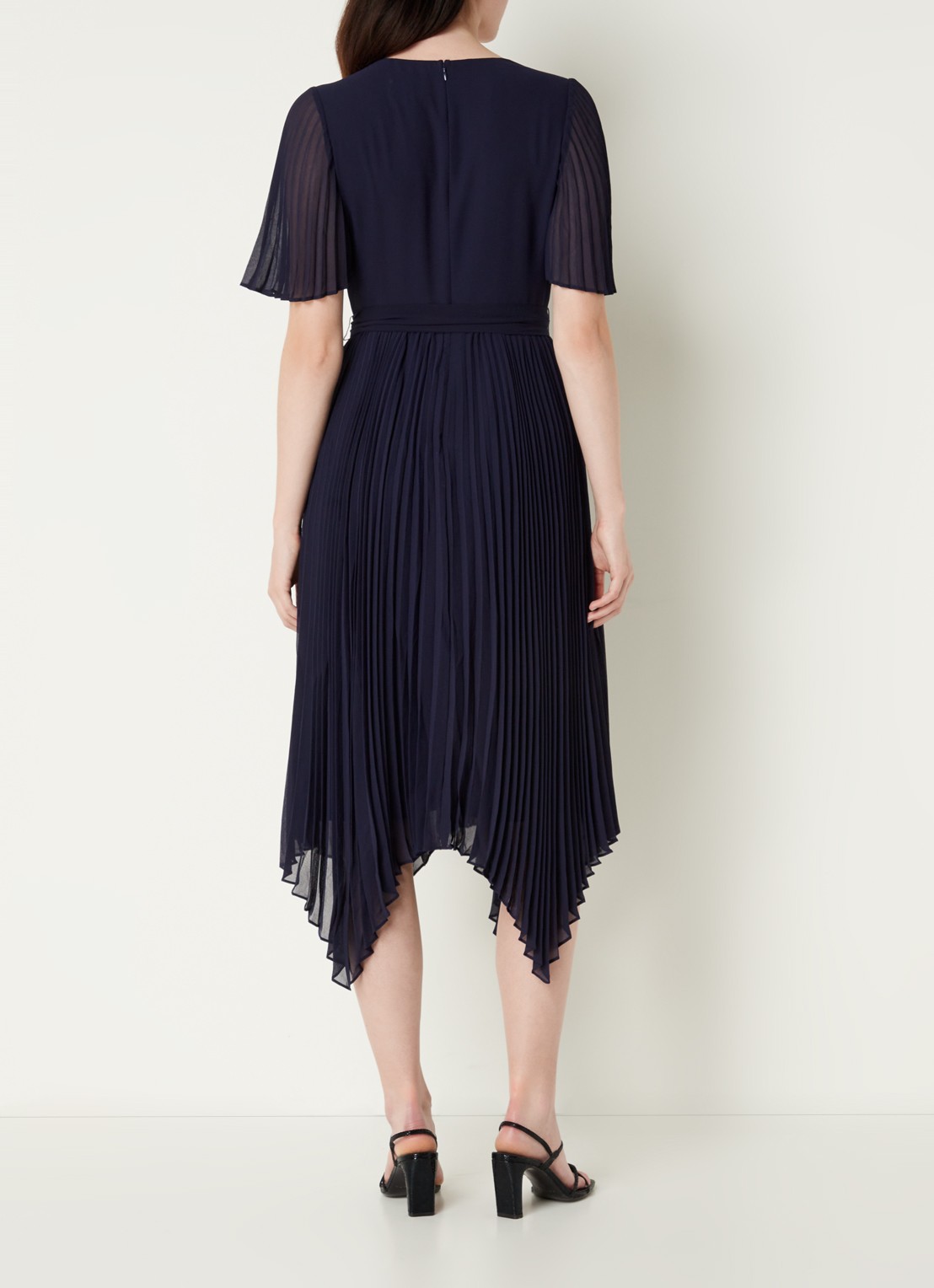 Phase Eight Kendall Midi Dress Navy 08 - achterkant 3 donkerblauw