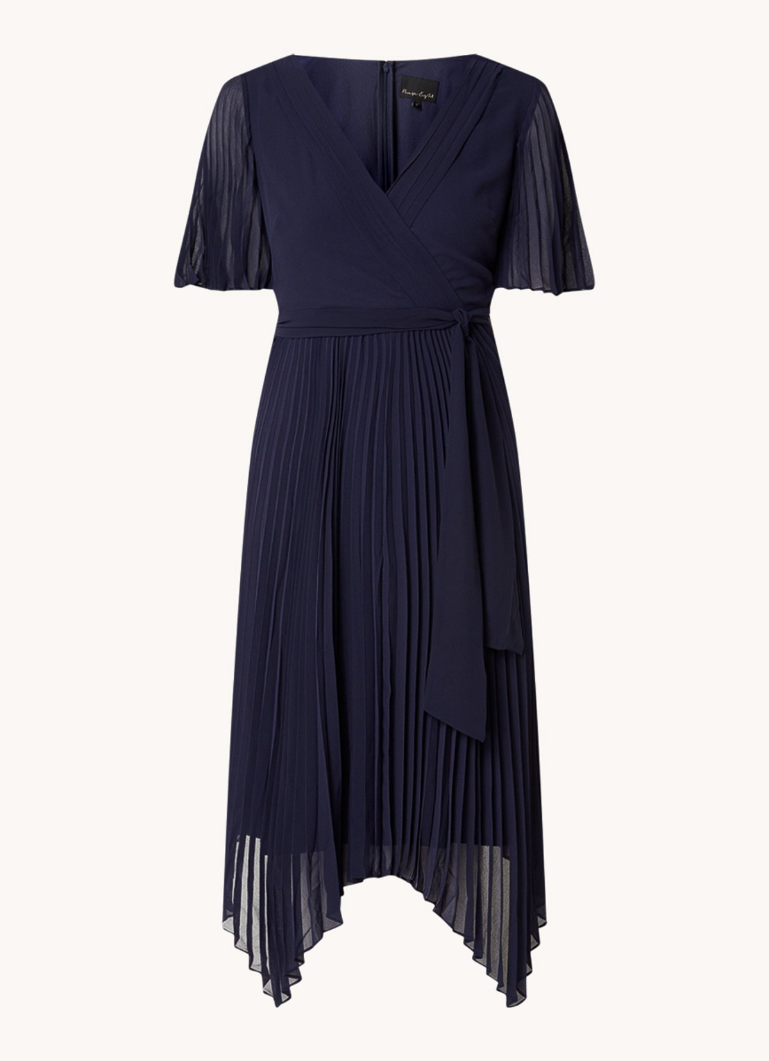 Phase Eight Kendall Midi Dress Navy 08 - voorkant 4 donkerblauw