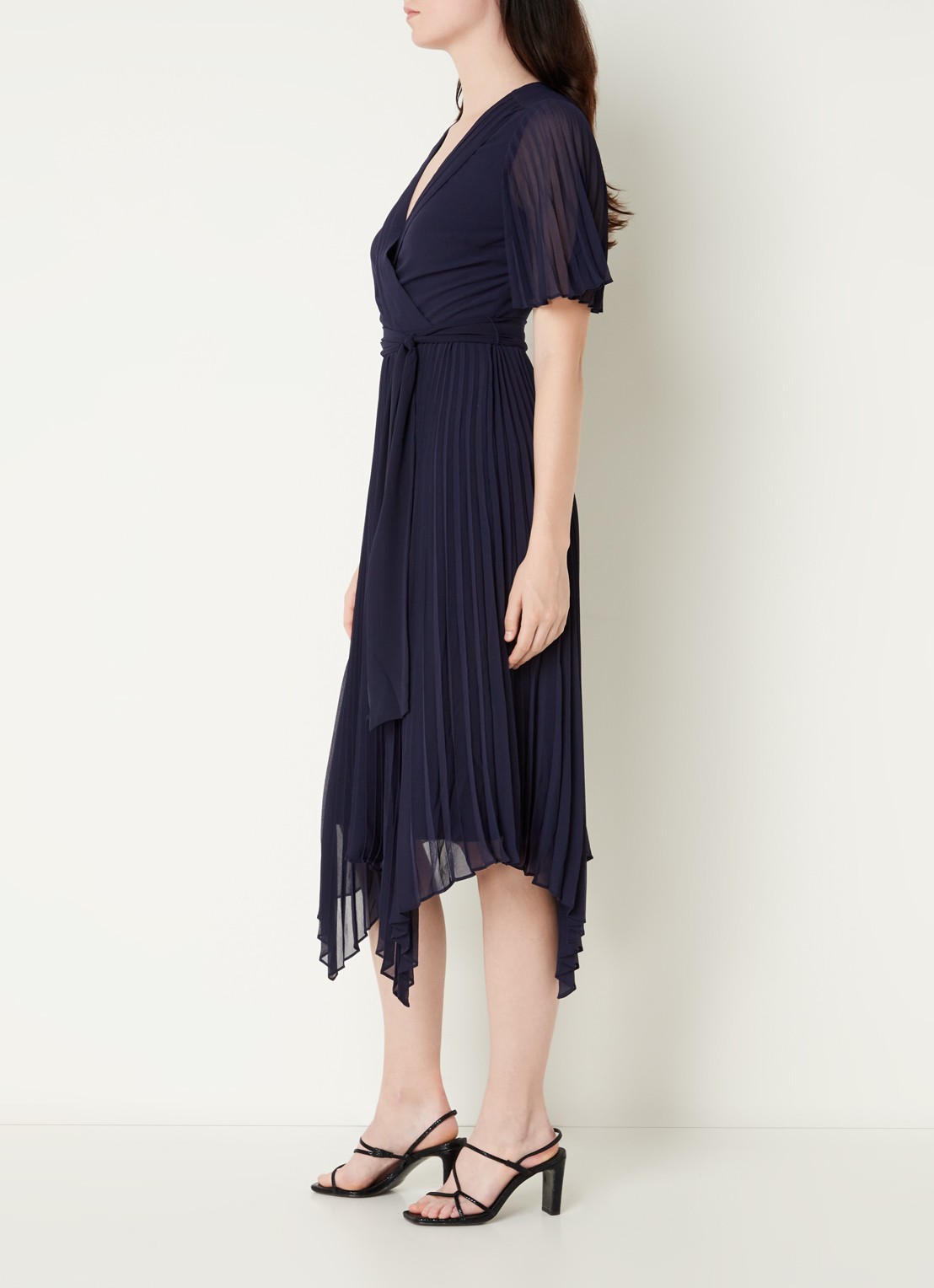 Phase Eight Kendall Midi Dress Navy 08 - voorkant 5 donkerblauw