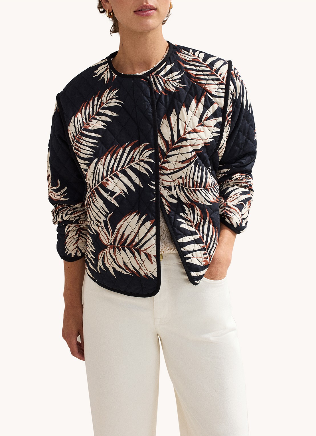 Phase Eight Kharis jack met print - detail zwart