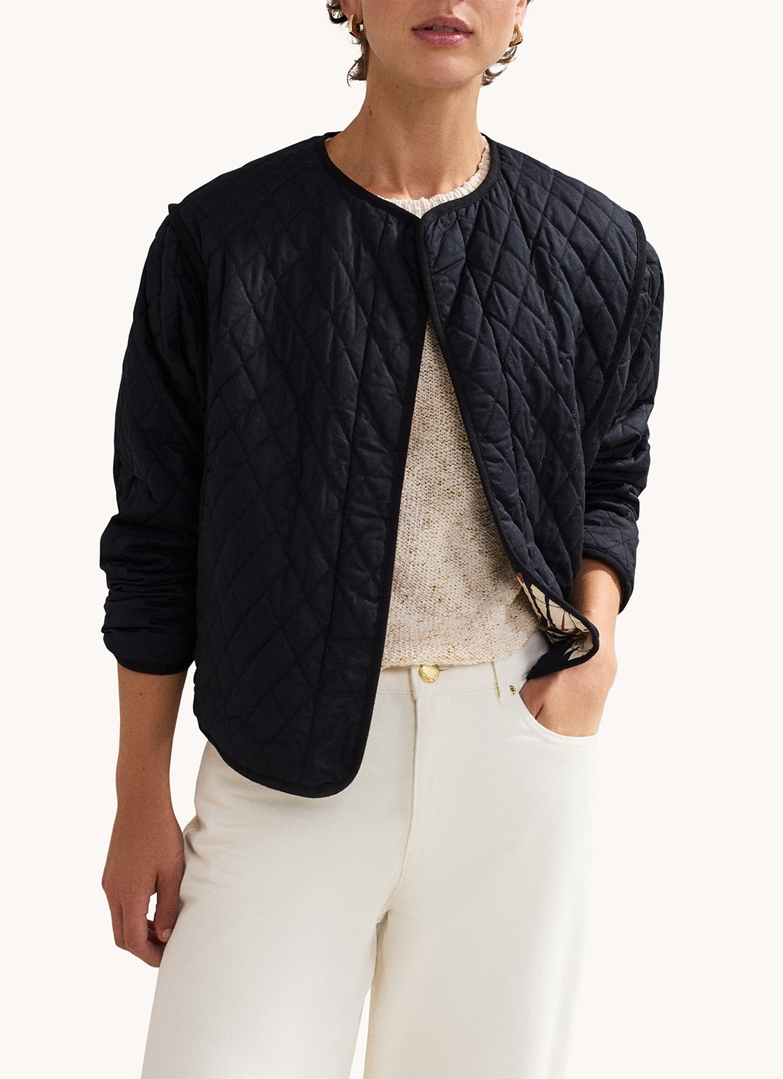 Phase Eight Kharis jack met print - detail 3 zwart