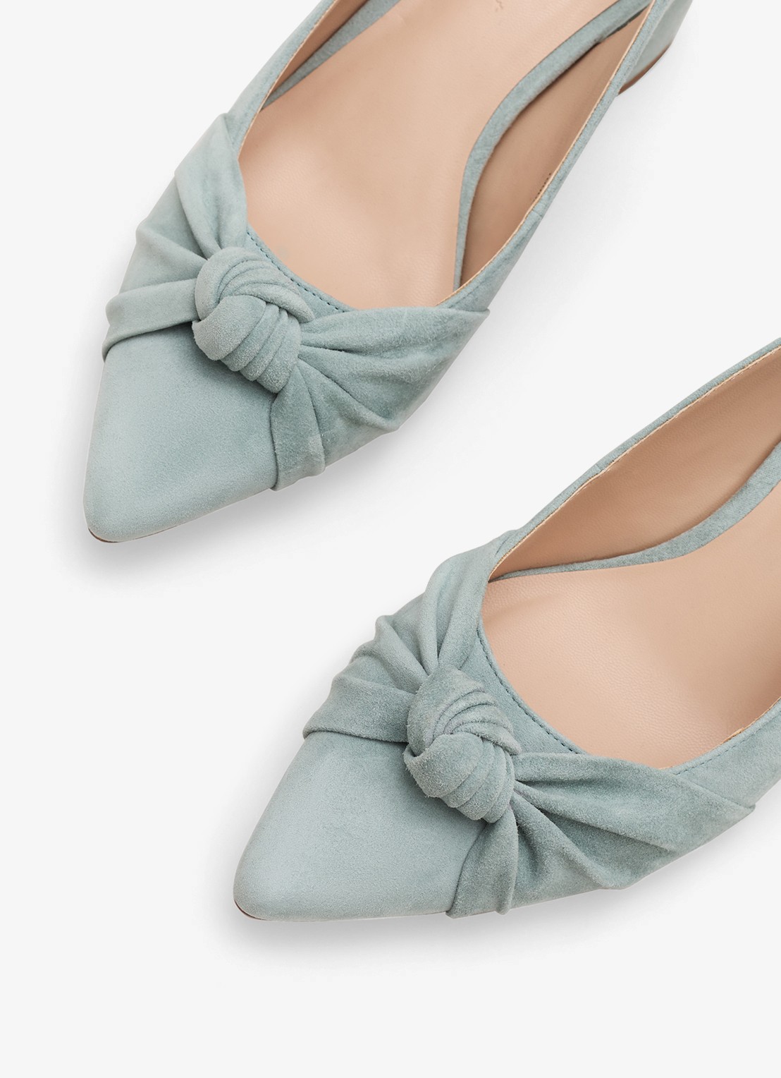 Phase Eight Knot slingback van suède - detail 5 mint