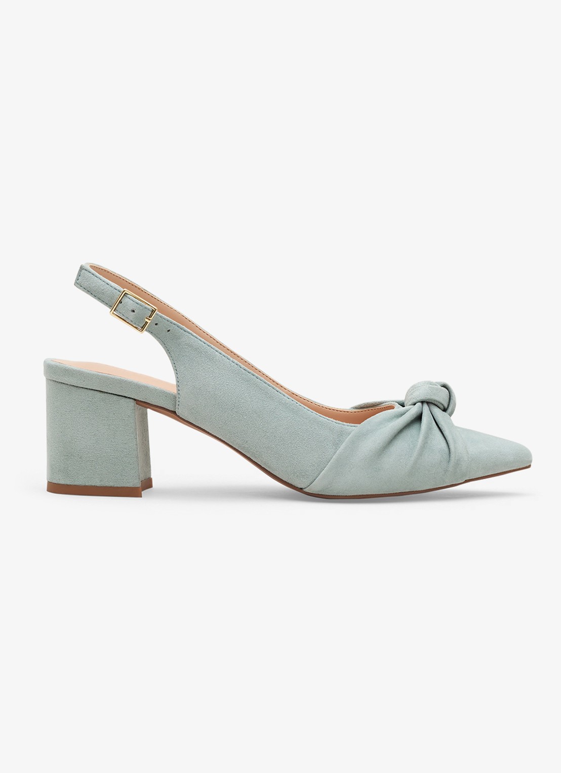 Phase Eight Knot slingback van suède - voorkant 2 mint