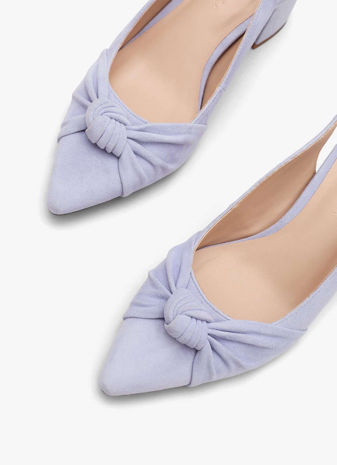 Phase Eight Knot slingback van suède - detail 5 lila