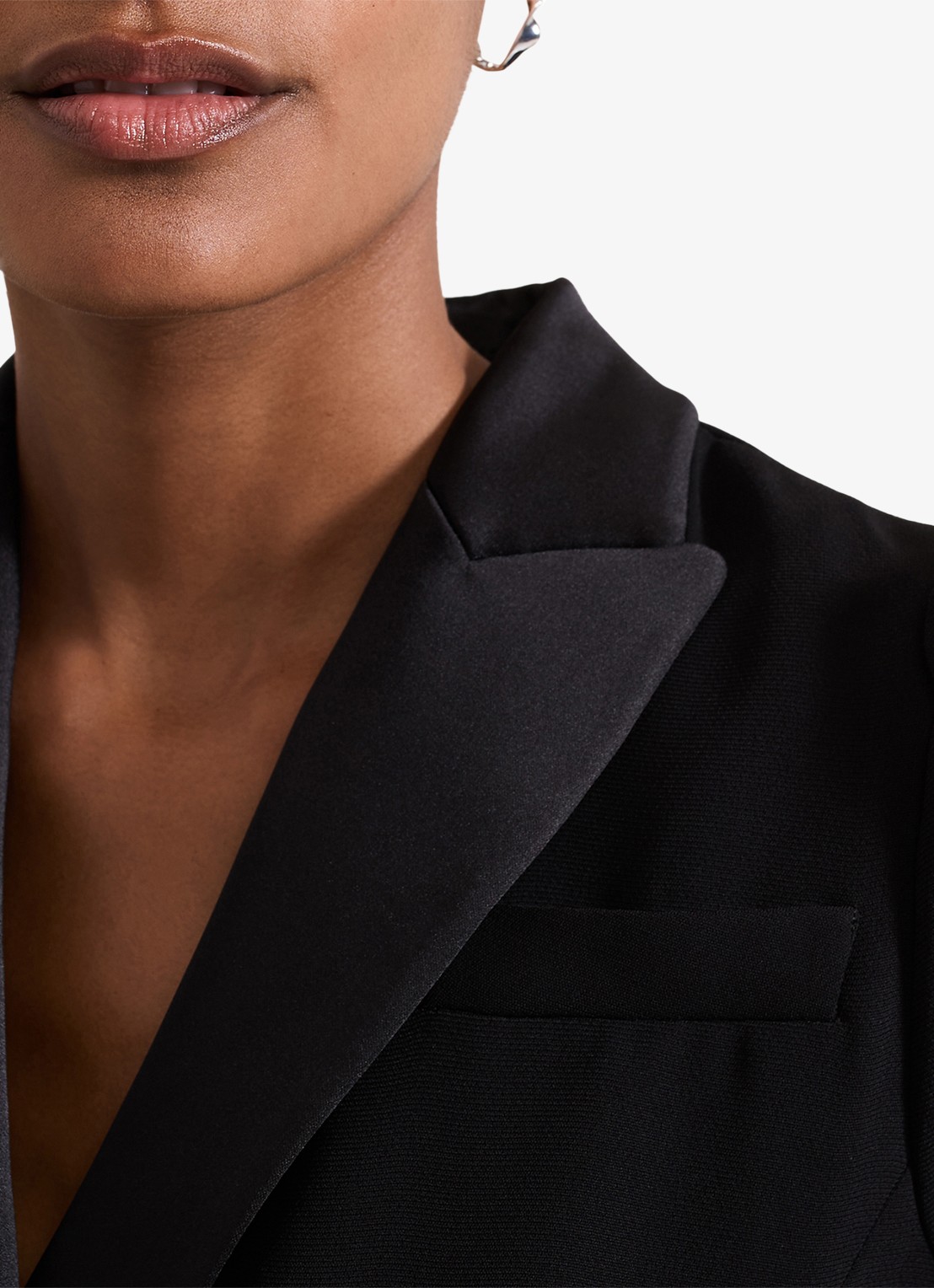 Phase Eight Kylie Tux jumpsuit met steekzakken en strikceintuur - detail 8 zwart