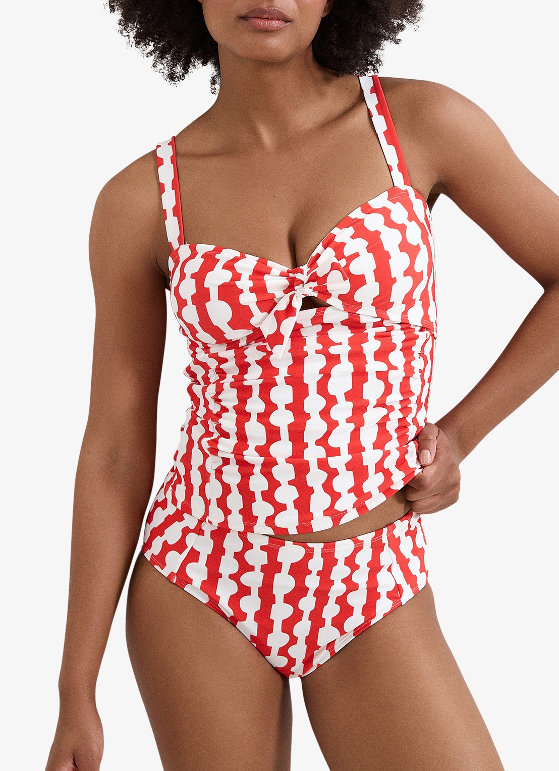 Phase Eight Lara bikinislip met print - detail 4 rood