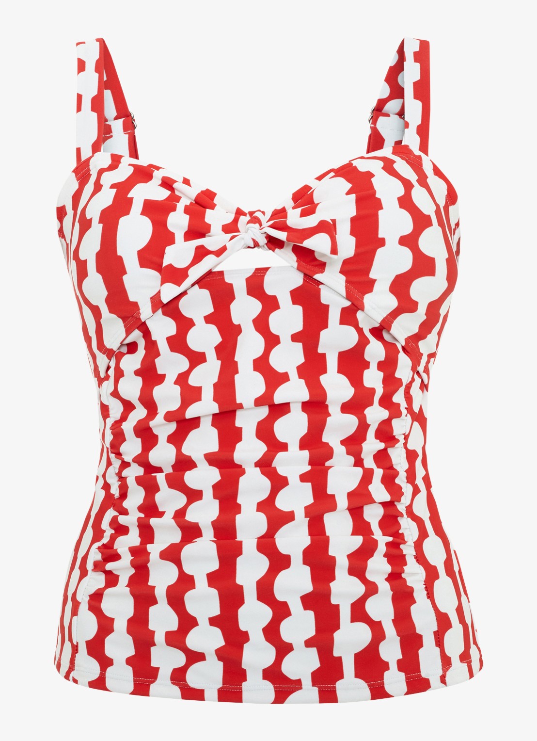 Phase Eight Lara tankini met print - voorkant rood
