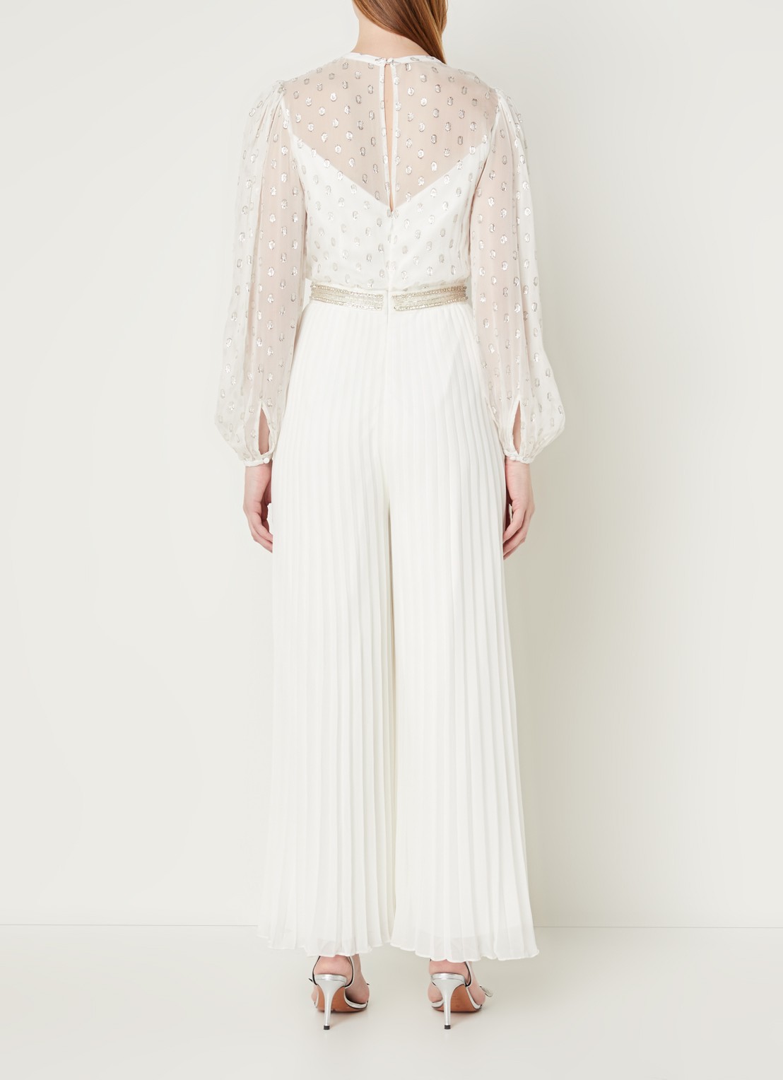 Phase Eight Larissa Jumpsuit Ivory 08 - achterkant 3 blauw