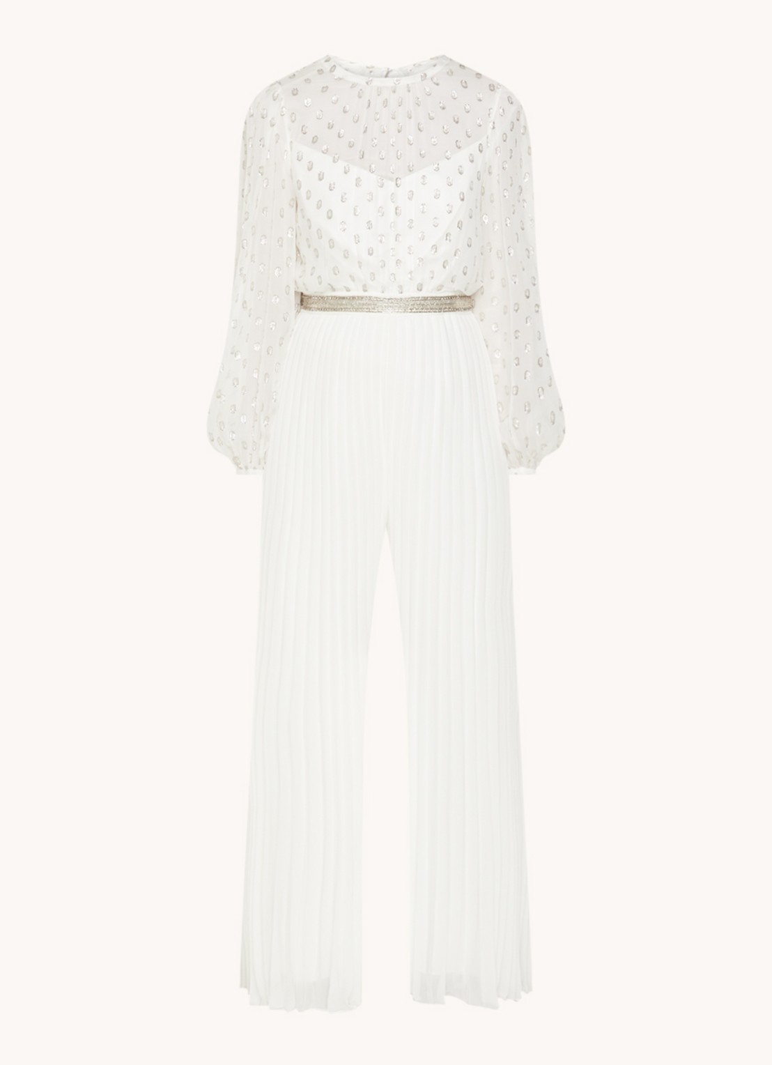 Phase Eight Larissa Jumpsuit Ivory 08 - voorkant blauw
