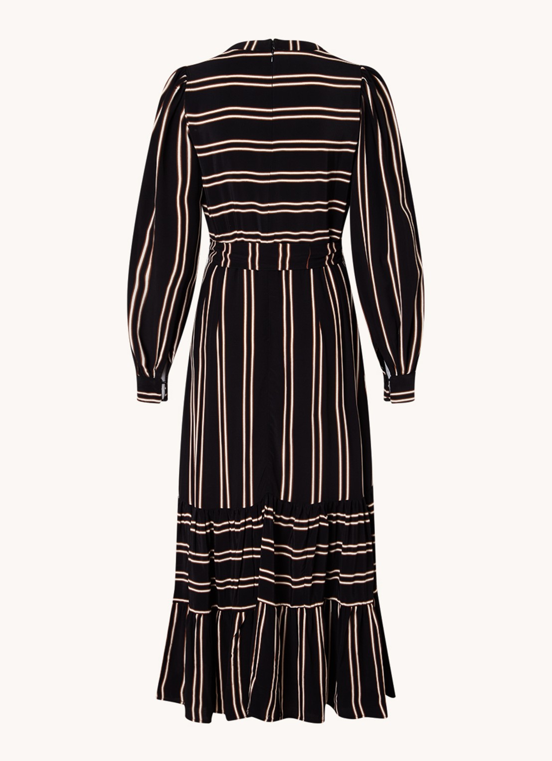 Phase Eight Laura midi tuniekjurk met strikceintuur - achterkant zwart