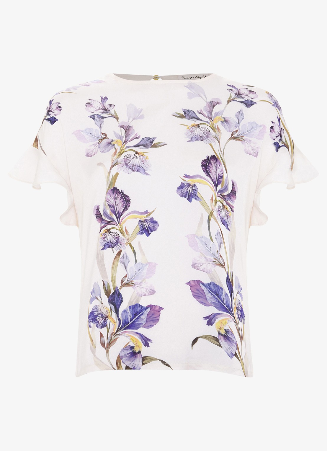 Phase Eight Leilah top met bloemenprint - voorkant 6 gebroken wit