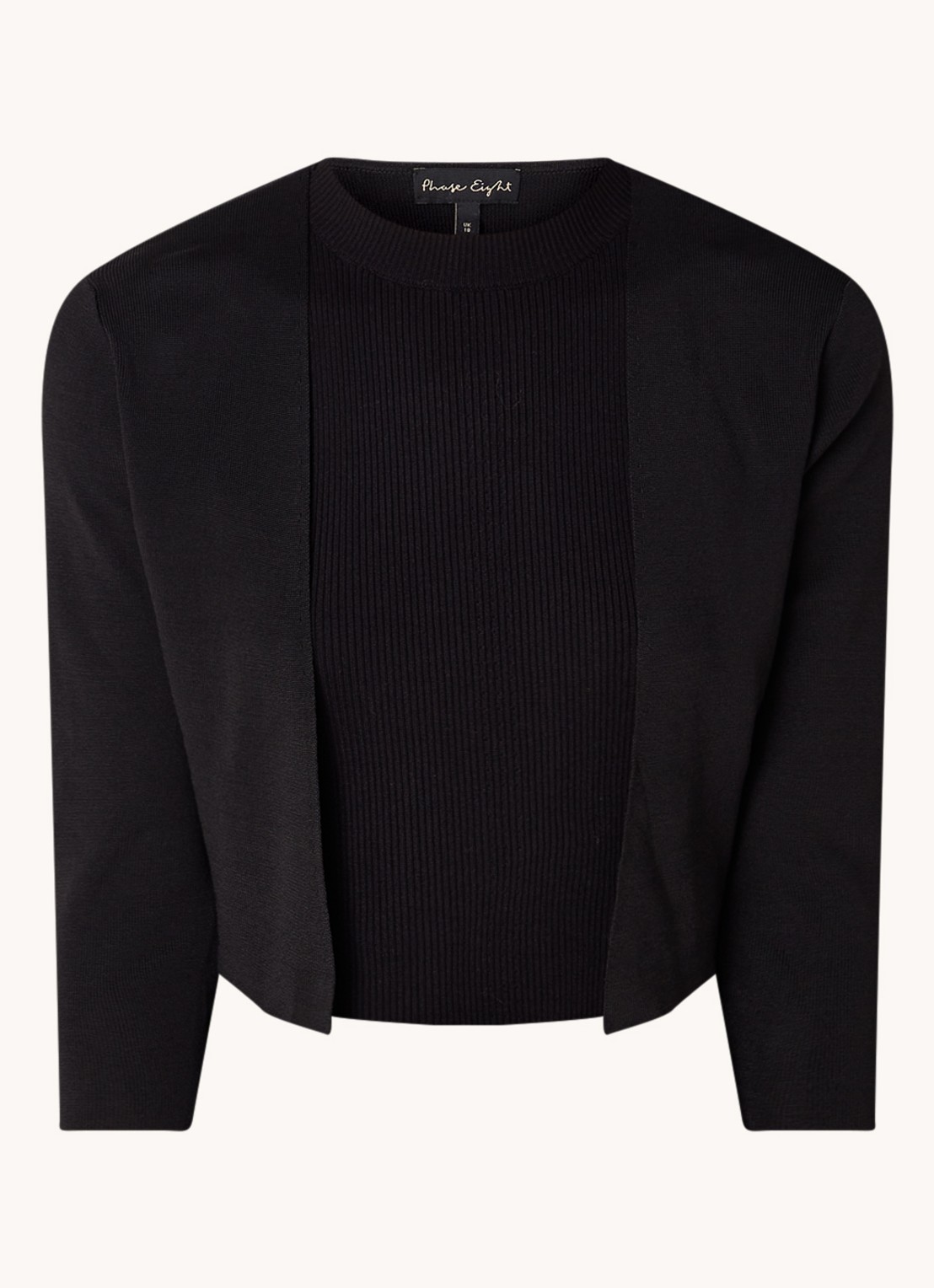 Phase Eight Lightweight Salma Black 10 - voorkant 2 zwart