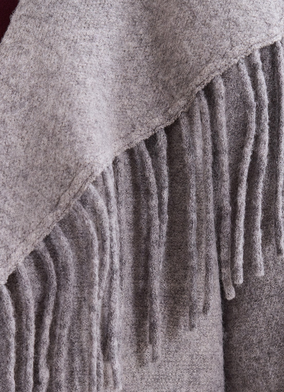 Phase Eight Lisa mantel in wolblend met steekzakken - detail 6 grijs