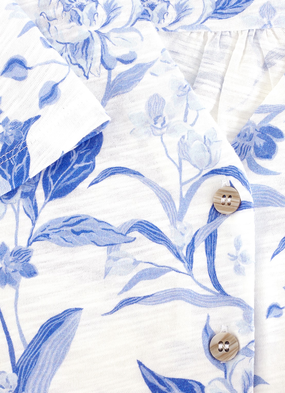 Phase Eight Lorenna blouse met bloemenprint - detail 6 blauw