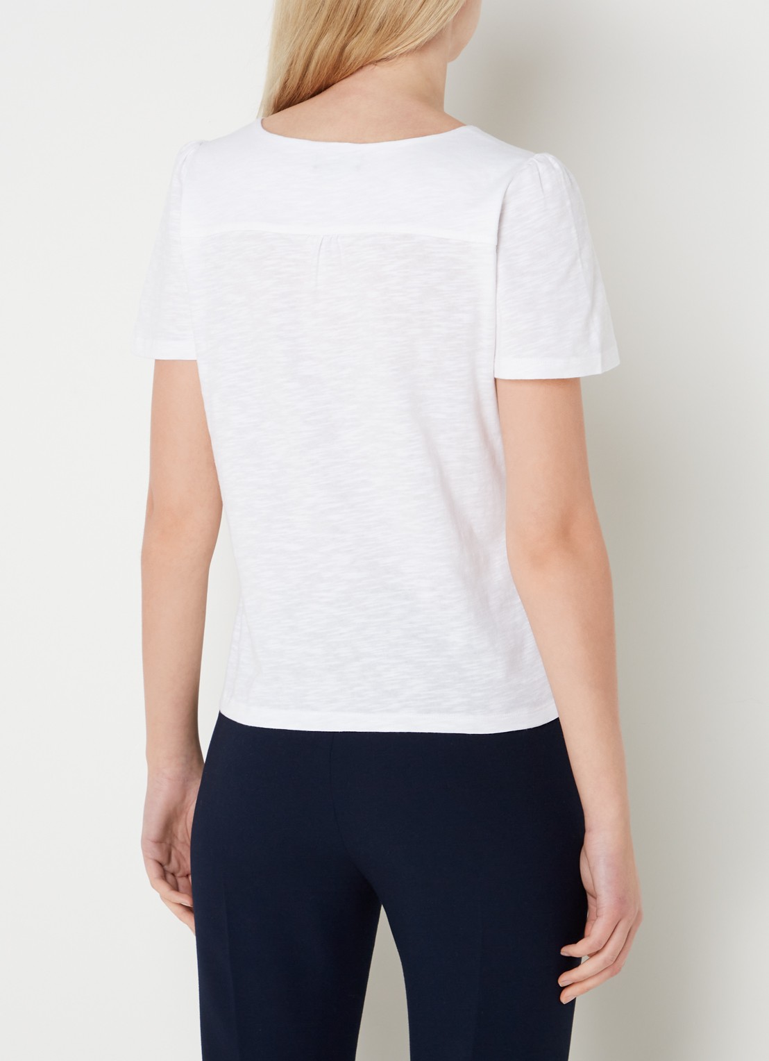 Phase Eight Lorenna Button Top White 08 - achterkant wit