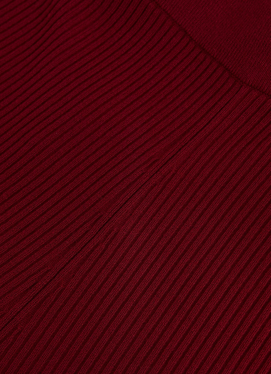 Phase Eight Lori ribgebreide high waist wide fit broek - detail 8 bordeauxrood
