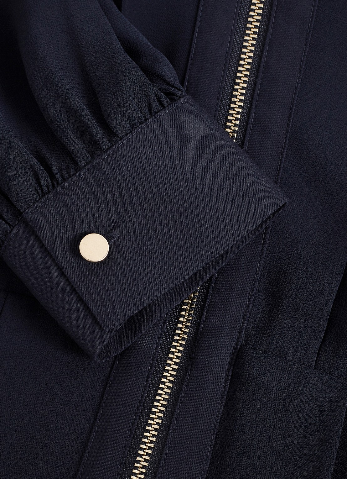 Phase Eight Lottie mini jurk met strikceintuur - detail 5 donkerblauw