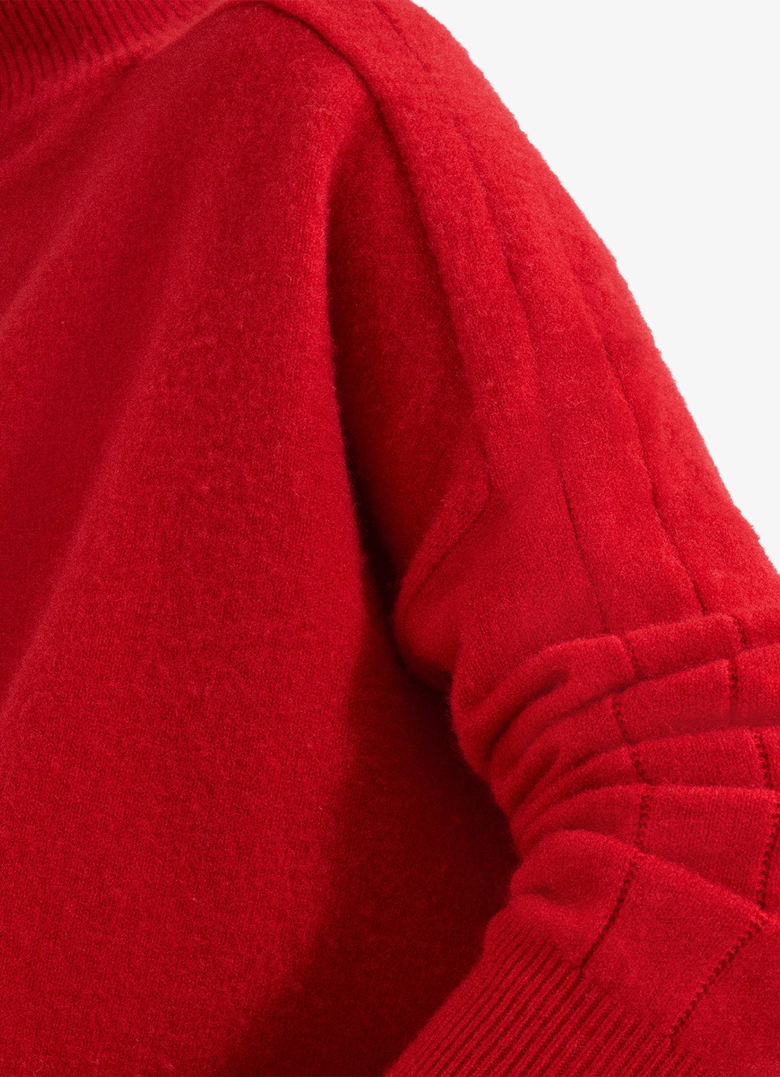 Phase Eight Louanna fijngebreide trui in wolblend - detail 6 rood