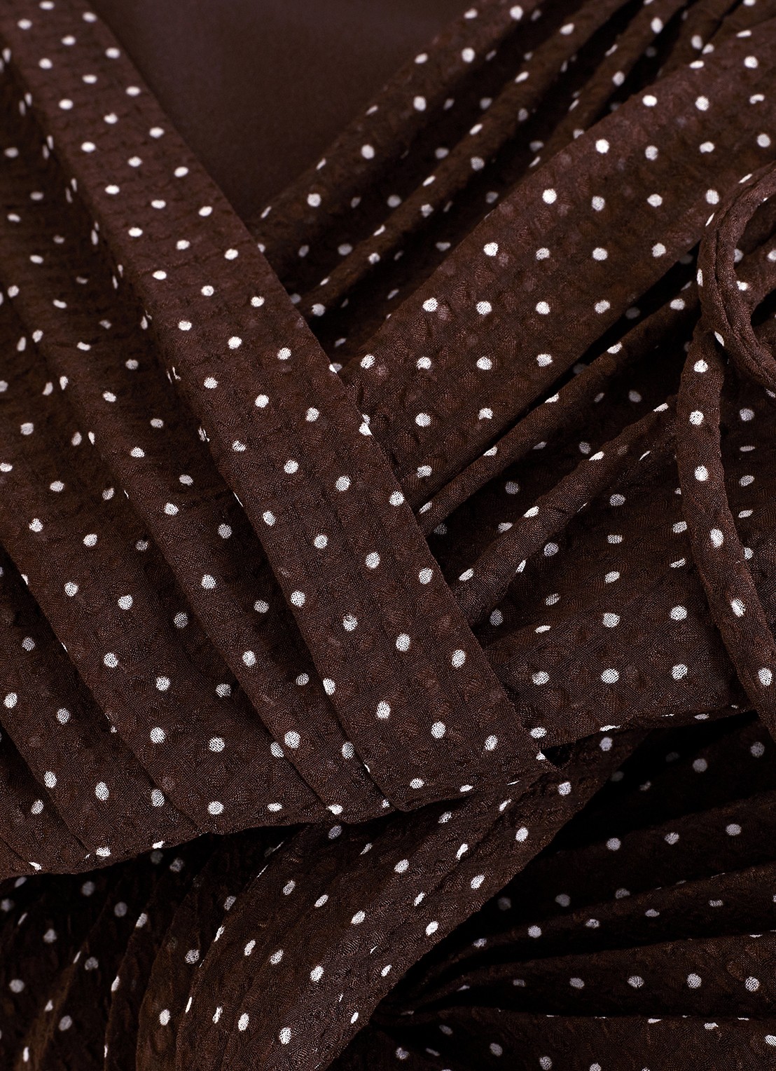 Phase Eight Louisa midi jurk met plooidetail  - detail 5 bruin