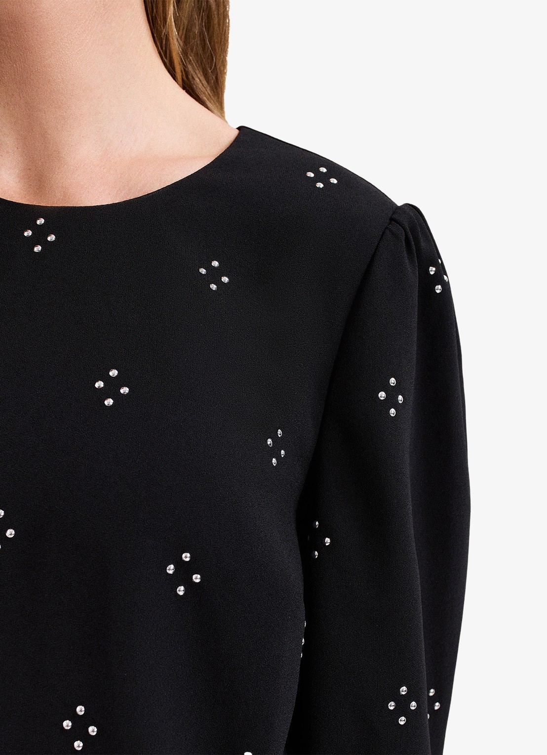 Phase Eight Lucia mini jurk met strass - detail 7 zwart
