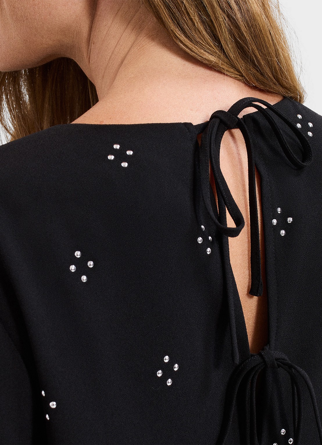 Phase Eight Lucia mini jurk met strass - detail 8 zwart