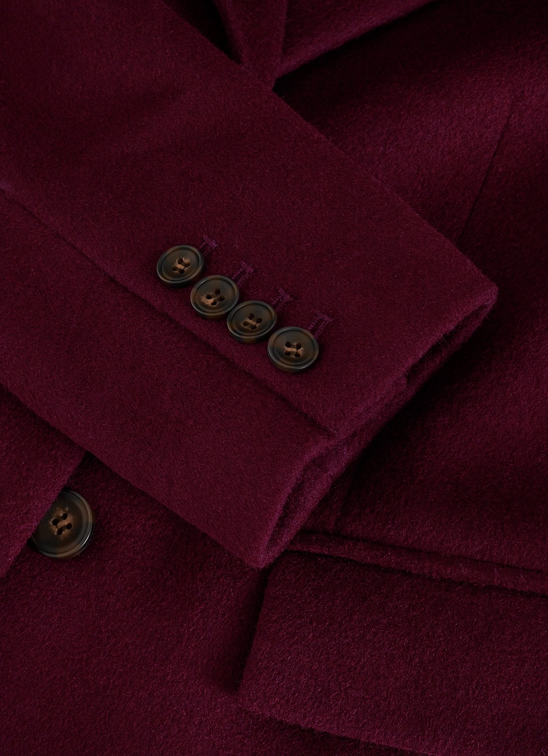 Phase Eight Lydia jas in wolblend met klepzakken - detail 8 bordeauxrood